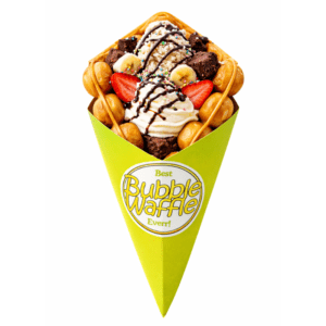 Rożki gofry Bubble Waffle | Seledynowe Best Ever Rożki www.gofrex.com 3