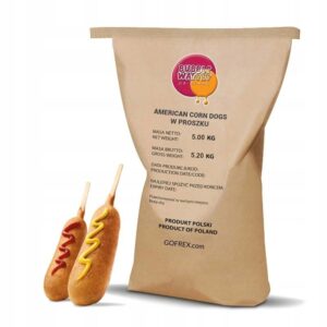 Mieszanka na Corn Dogs amerykańskie 5kg corn dogi Corn-Dogi-Amerykanskie-w-Proszku-GOFREX-5kg