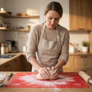 Stolnica silikonowa, mata kuchenna do pieczenia czerwona 40x50cm Gofrex czerwona-stolnica-silikonowa-mata-kuchenna-40-50-cm-Gofrex-2